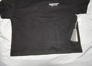 Essentials Fear of God Black T-Shirt Medium Fits Like 2X NWT w/ COA Tag